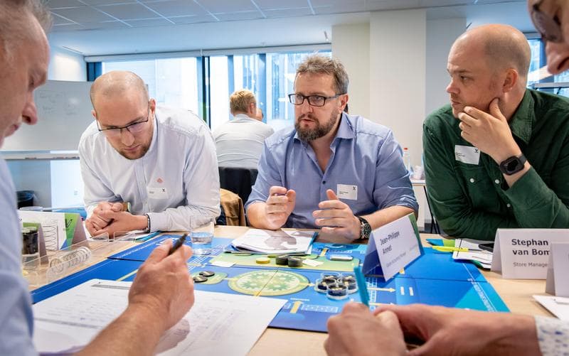 Business game Vlerick Business School.
